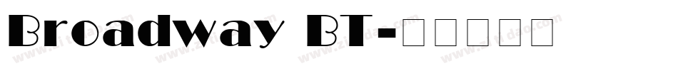Broadway BT字体转换